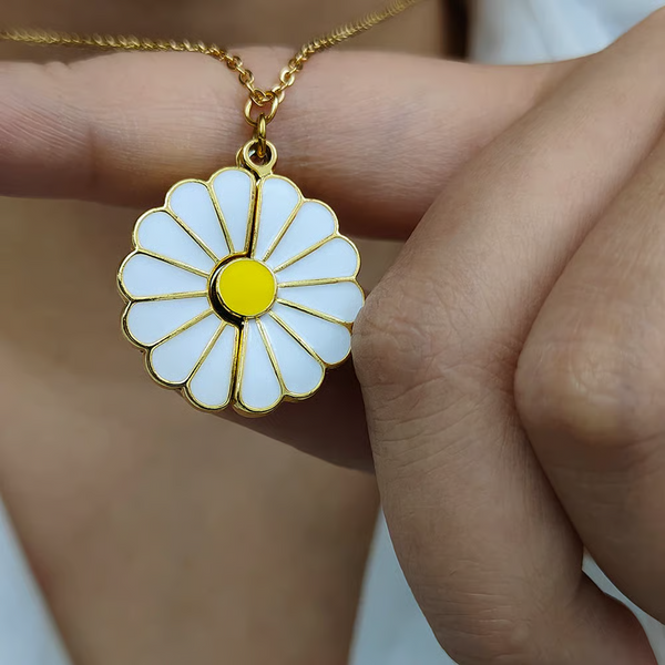 Daisy flower neckalce