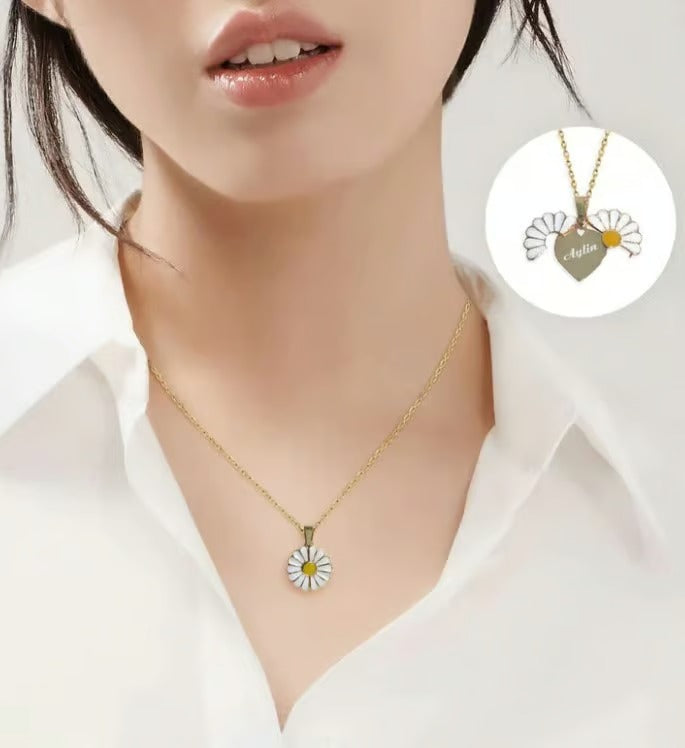 Daisy flower neckalce