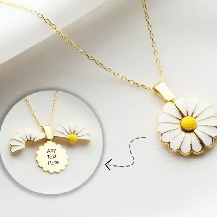 Daisy flower neckalce