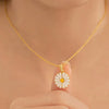 Daisy flower neckalce